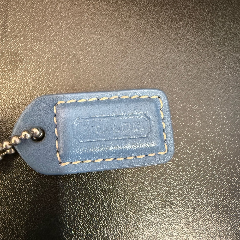 Coach Vintage Legacy Blue Leather Wristlet EUC - Picture 8 of 11